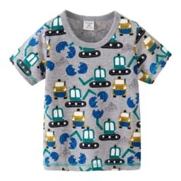 2025 Summer Children Boys T-shirts Cartoon Printed Short Sleeve Thin Cotton Baby Boys Shirts O-necck Versatile Kids Boys Tops