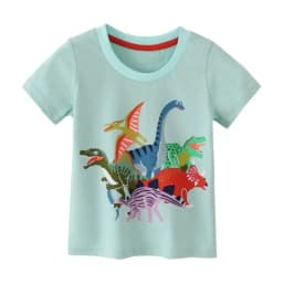 2025 Summer Children Boys T-shirts Cartoon Printed Short Sleeve Thin Cotton Baby Boys Shirts O-necck Versatile Kids Boys Tops