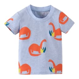 2025 Summer Children Boys T-shirts Cartoon Printed Short Sleeve Thin Cotton Baby Boys Shirts O-necck Versatile Kids Boys Tops