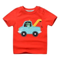 2025 Summer Children Boys T-shirts Cartoon Printed Short Sleeve Thin Cotton Baby Boys Shirts O-necck Versatile Kids Boys Tops
