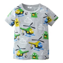 2025 Summer Children Boys T-shirts Cartoon Printed Short Sleeve Thin Cotton Baby Boys Shirts O-necck Versatile Kids Boys Tops