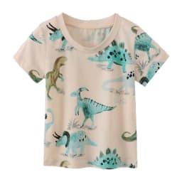 2025 Summer Children Boys T-shirts Cartoon Printed Short Sleeve Thin Cotton Baby Boys Shirts O-necck Versatile Kids Boys Tops