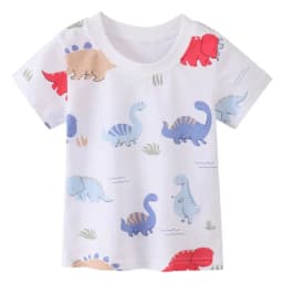 2025 Summer Children Boys T-shirts Cartoon Printed Short Sleeve Thin Cotton Baby Boys Shirts O-necck Versatile Kids Boys Tops