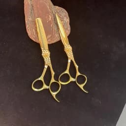 New Professional Japan 440C 6 '' Hair Cutting Scissors Flat Cutting Teeth Scissors Haircut Thinning Barber Haircutting Scissors