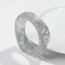 Exaggerated Acrylic Round Chunky Bangle Women Gold Color Glitter Resin Irregular Square Wide Hand Bracelet Trend Jewelry Gift
