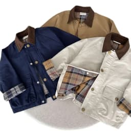 2026 UNITIM Spring Autumn Kids Boys Jacket Plaid Spliced Pocket Long Sleeve Toddler Boys Outerwears Coat Children Boys Jacket