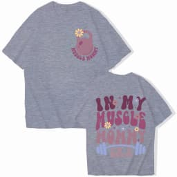 In My Muscle Mommy Era Female T-shirts Fashion Gifts for Gym Weightlifting Lovers Tees Muscle Mommy Graphic Tops Women Clothing