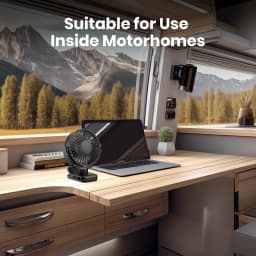 TOPK USB Clip on Desk Fan Brushless Motor Powerful Airflow Sturdy Clamp Ultra Quiet Portable Mini Personal Fan Office Bedroom