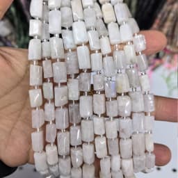 Natural Cylinder Stone Bead Colorful White Jaspers Quartzs Tube Charms Beads For Jewelry Making Diy Bracelets Necklace