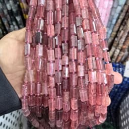 Natural Cylinder Stone Bead Colorful White Jaspers Quartzs Tube Charms Beads For Jewelry Making Diy Bracelets Necklace