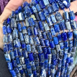 Natural Cylinder Stone Bead Colorful White Jaspers Quartzs Tube Charms Beads For Jewelry Making Diy Bracelets Necklace