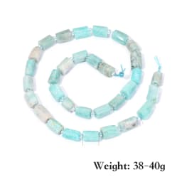 Natural Cylinder Stone Bead Colorful White Jaspers Quartzs Tube Charms Beads For Jewelry Making Diy Bracelets Necklace