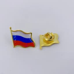 5/10/50/100pcs Russia Flag Pins Russia Waving Badge Pin Patriotic Enamel Suit Jacket Brooches