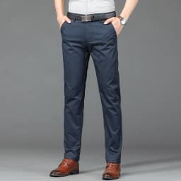 7-color Fashion Men's Business Casual Pants Spring Thin Fashion Loose Brand Breathable Male Clothing Straight Work Pants