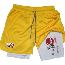 Anime Baki Hanma Performance Shorts Men Running GYM Shorts Beach Bottoms Summer Sportswear Fitness Training Jogging Short Pants