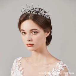 Wedding Crowns For Bride Cubic Zirconia Princess Queen Bridal Tiara Crown For Women Party Prom Wedding Hair Jewelry Headdress
