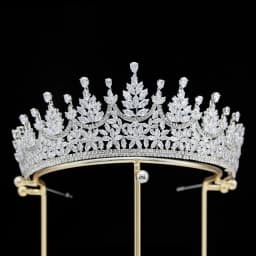 Wedding Crowns For Bride Cubic Zirconia Princess Queen Bridal Tiara Crown For Women Party Prom Wedding Hair Jewelry Headdress
