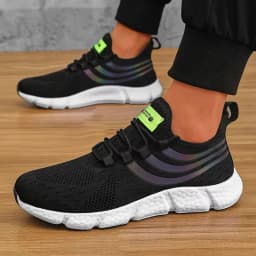 Men's Running Shoes High-quality Luxury Design Mesh Breathable Flat Shoes Track Field Running Basketball Tenis Masculino Shoes