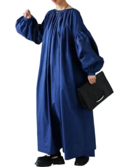 Korean Casual Loose Solid Color Dress Pockets Female 2025 New in Spring Summer Fashion Lantern Sleeve Women's Shirts Dresses