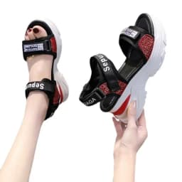 New Summer Ladies Sandals Platform Wedge Heels Shoes Casual Beach Heightening Slope with Women's Sports High Heels Sandals Girl