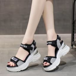 New Summer Ladies Sandals Platform Wedge Heels Shoes Casual Beach Heightening Slope with Women's Sports High Heels Sandals Girl