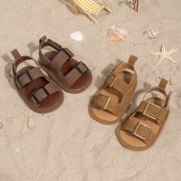 Infant Casual Style Buckle Decoration Beach Baby Sandals Anti-slip Comfortable Soft-soled Baby First Walkers