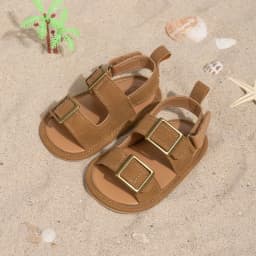 Infant Casual Style Buckle Decoration Beach Baby Sandals Anti-slip Comfortable Soft-soled Baby First Walkers