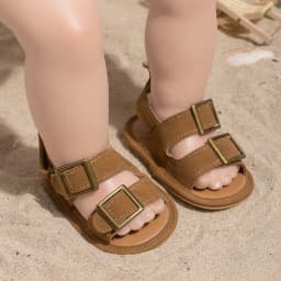 Infant Casual Style Buckle Decoration Beach Baby Sandals Anti-slip Comfortable Soft-soled Baby First Walkers