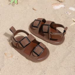 Infant Casual Style Buckle Decoration Beach Baby Sandals Anti-slip Comfortable Soft-soled Baby First Walkers