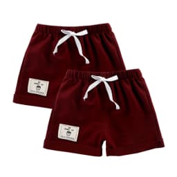 2pcs Cotton Summer Kids Shorts Boys Girls Solid Color Short Baby Cartoon Casual Pant Children Short Pant Sport Clothing Outwear