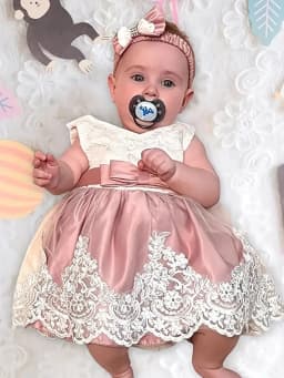 Newborn Girl Lace White Dress with Bow Headband 100 Days Baby Girl Christening Party Gown Summer Photoshoot Photography Outfits