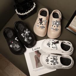 Women Chunky Platform Sandals Summer Garden Shoes Fashion Slippers Beach Non Slip High Quality Bathroom Bedroom Orginal Shoes