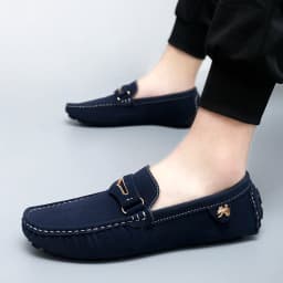 48 Extra-Large Size Matte Couple's Style Halloween Gift 2025 Autumn New Loafers British Style Slip-On Men's Driving Shoes Lightweight Non-Slip Casual Leather Shoes
