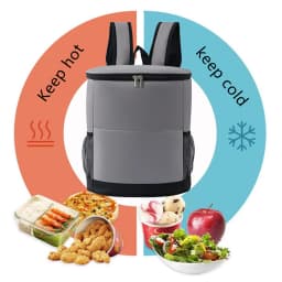 15L Portable Thermal Lunch Bag Food Box Durable Waterproof Cooler Ice Insulated Case Camping Oxford Dinner Backpacks Candy Color