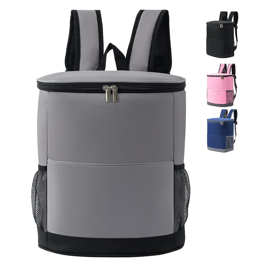 15L Portable Thermal Lunch Bag Food Box Durable Waterproof Cooler Ice Insulated Case Camping Oxford Dinner Backpacks Candy Color