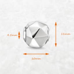 Beads Pendant Facted Summer Brand New 925 Sterling Silver Charm Karma Jewelry Classic Gift Accessories