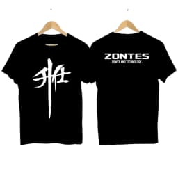 2025 For Zontes G1 125 ZT125 G1 ZT125U ZT 125 U ZX New Combed Short Sleeve T-shirt Men's womenRound Neck Printed Logo T-shirt