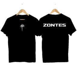 2025 For Zontes G1 125 ZT125 G1 ZT125U ZT 125 U ZX New Combed Short Sleeve T-shirt Men's womenRound Neck Printed Logo T-shirt