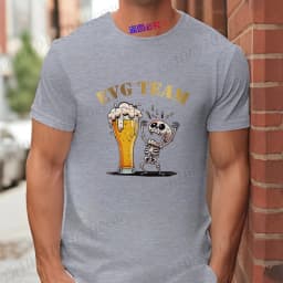 French Groom Squad Evg Team Best Man T Shirt Fashion Beer Graphic Y2k Tops Men's Single Farewell Wedding Bachelor Party Tees