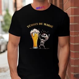 French Groom Squad Evg Team Best Man T Shirt Fashion Beer Graphic Y2k Tops Men's Single Farewell Wedding Bachelor Party Tees