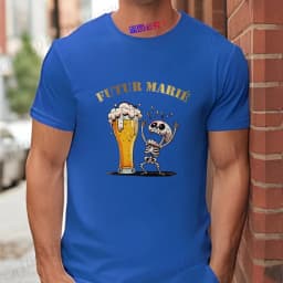 French Groom Squad Evg Team Best Man T Shirt Fashion Beer Graphic Y2k Tops Men's Single Farewell Wedding Bachelor Party Tees