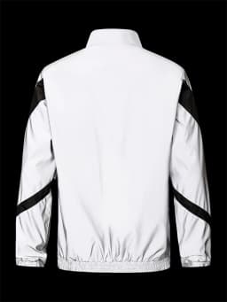 Night Reflective Jacket Men's Fashion Stand Collar Splicing Spring Autumn Casual Jacket Trendy Hip-hop Dance Streetwear