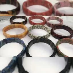 10x15mm Natural Stone Square Beads Bracelets for Women Men Healing Crystal Faceted Rectangle Stretch Bangle Wrist Jewelry Gifts