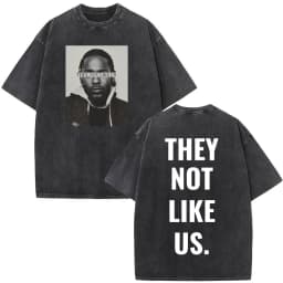 Washed Vintage Rapper Kendrick Lamar Album Merch T-shirts Men's Clothing Hip Hop Retro Oversized T-shirt Fashion Trend Tee Shirt
