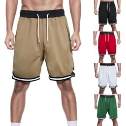 Men's Summer Loose Fit American Style Basketball Shorts - Thin Mesh, Quick - Dry for Sports Running and Casual Wear