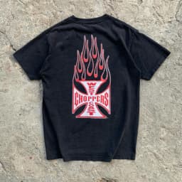 Summer Cotton Streetwear West Coast Choppers Tide Brand Print Short Sleeve Tshirt Retro HighStreet Clothing Casaul Loose Top Tee