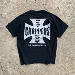 Summer Cotton Streetwear West Coast Choppers Tide Brand Print Short Sleeve Tshirt Retro HighStreet Clothing Casaul Loose Top Tee