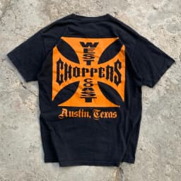 Summer Cotton Streetwear West Coast Choppers Tide Brand Print Short Sleeve Tshirt Retro HighStreet Clothing Casaul Loose Top Tee