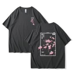 2025 Summer Japanese cartoon Harajuku T-shirt Printed Men's Street Short sleeved Sports T-shirt