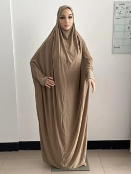 H098 Free Size Muslim Dress Pray Khimar Kaftan Burqa Abaya Robe Hijab Middle East Clothing
